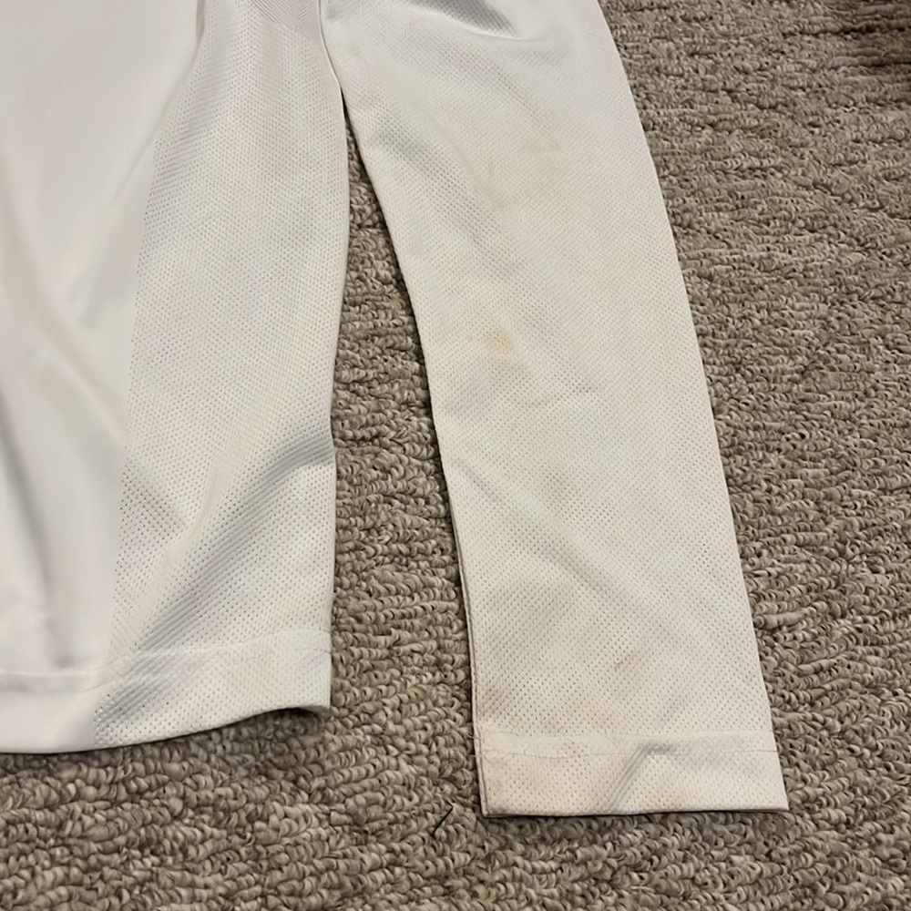 Adidas Women's L White Long-Sleeve Performance Top Dry-Fit Shirt - Picture 9 of 14